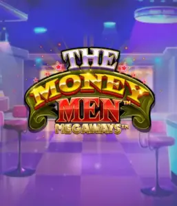 Скриншот игрового автомата The Money Men Megaways от Pragmatic Play, демонстрирующее яркий городской пейзаж с элементами хип-хоп культуры. В центре кадра видны символы слота: золотые украшения, крутые автомобили и персонажи, исполняющие рэп жесты, формирующие атмосферу настоящего хип-хоп выступления. Название слота The Money Men Megaways расположен в верхней части изображения, подчеркивая тематику и стиль игры.